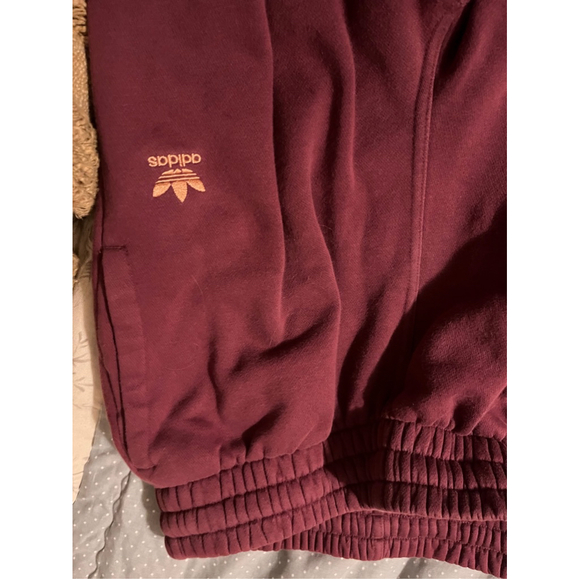 Adidas Maroon Sweatpants - Picture 5 of 6